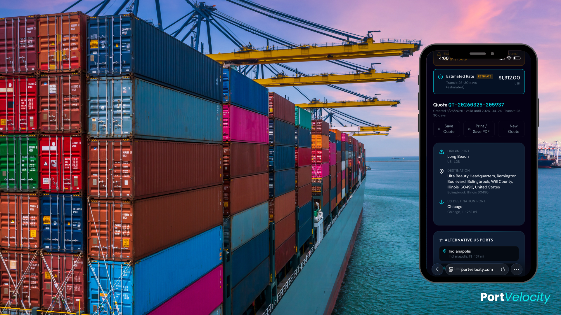Why Ocean Freight Quotes Take Days, and How PortVelocity Gets It Under 40 Seconds